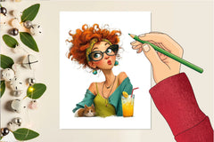 Quirky Valentine's Girl Clipart Bundle - CraftNest - Digital Crafting and Art
