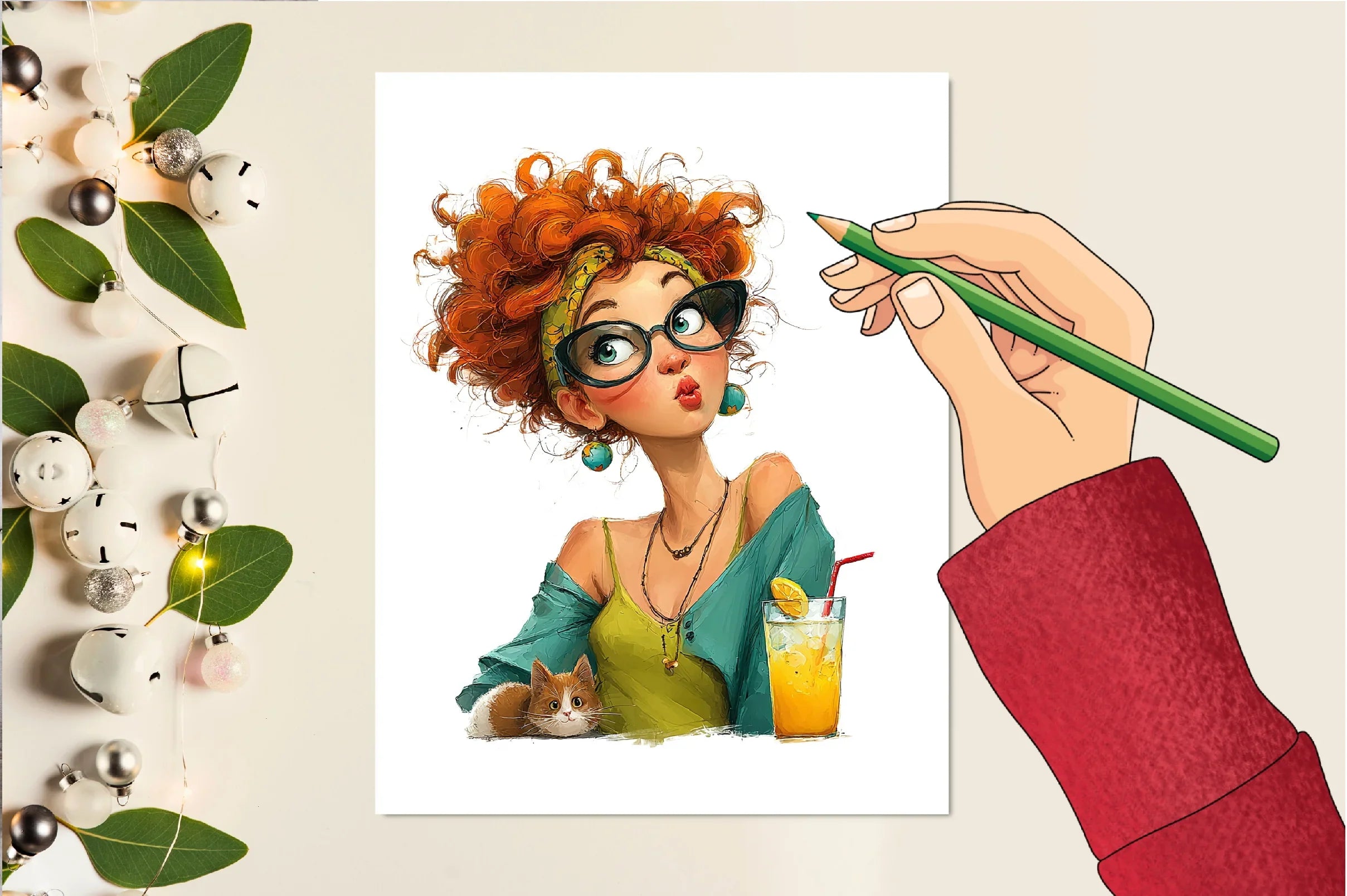 Quirky Valentine's Girl Clipart Bundle - CraftNest - Digital Crafting and Art