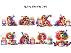 Quirky Birthday Girls - CraftNest - Digital Crafting and Art