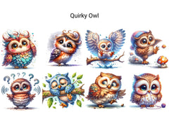 Quirky Owl - CraftNest - Digital Crafting and Art