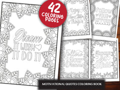 Motivational Quotes Coloring Book Collection - CraftNest - Digital Crafting and Art