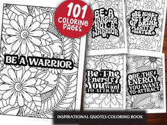 Inspirational Quotes Coloring Book - CraftNest - Digital Crafting and Art