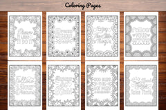 Motivational Quotes Coloring Book Collection - CraftNest - Digital Crafting and Art