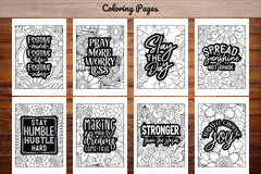 Inspirational Quotes Coloring Book - CraftNest - Digital Crafting and Art