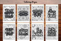 Inspirational Quotes Coloring Book - CraftNest - Digital Crafting and Art