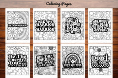 Inspirational Quotes Coloring Book - CraftNest - Digital Crafting and Art