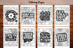 Inspirational Quotes Coloring Book - CraftNest - Digital Crafting and Art