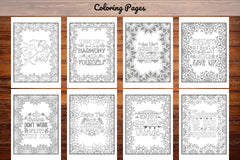 Motivational Quotes Coloring Book Collection - CraftNest - Digital Crafting and Art