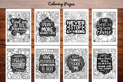 Inspirational Quotes Coloring Book
