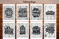 Inspirational Quotes Coloring Book - CraftNest - Digital Crafting and Art
