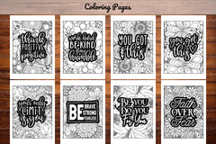Inspirational Quotes Coloring Book - CraftNest - Digital Crafting and Art