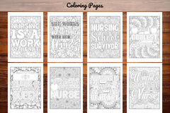 Nurse Quotes Coloring Book - CraftNest - Digital Crafting and Art