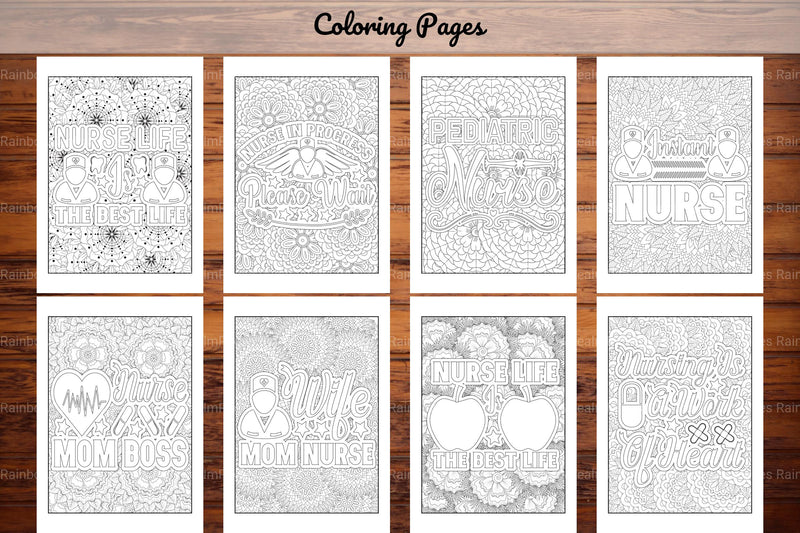 Nurse Quotes Coloring Book - CraftNest - Digital Crafting and Art