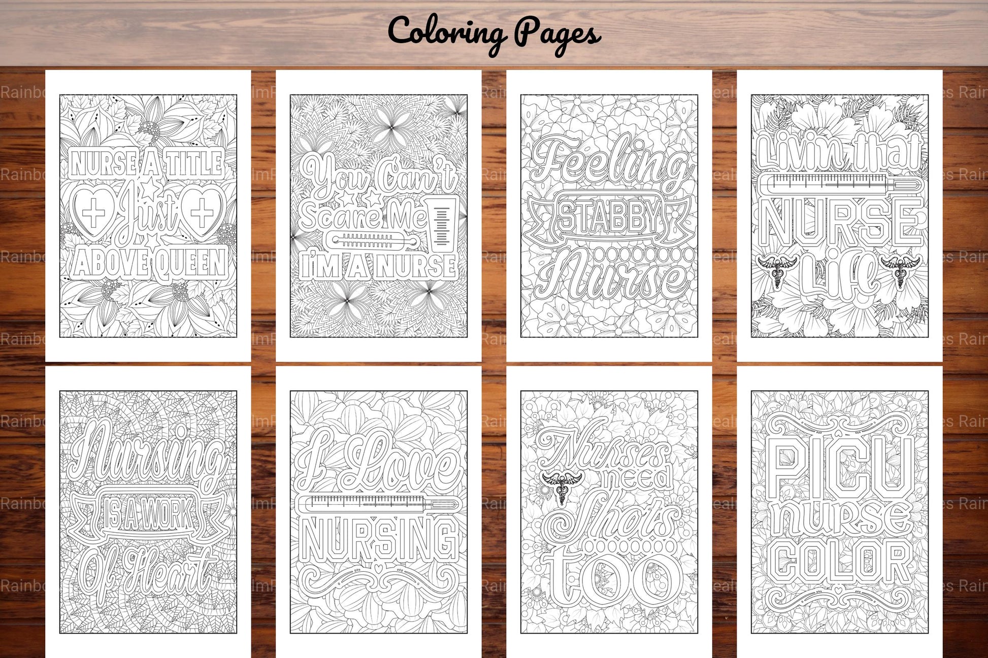 Nurse Quotes Coloring Book - CraftNest - Digital Crafting and Art