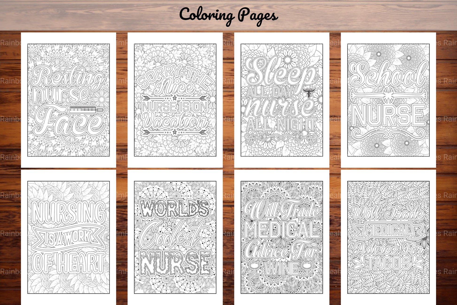 Nurse Quotes Coloring Book - CraftNest - Digital Crafting and Art