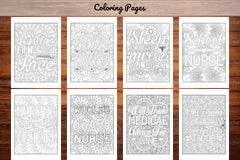 Nurse Quotes Coloring Book - CraftNest - Digital Crafting and Art