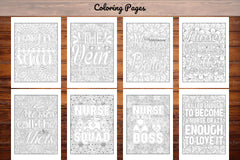 Nurse Quotes Coloring Book - CraftNest - Digital Crafting and Art