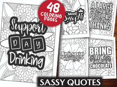 Sassy Quotes Coloring Book - CraftNest - Digital Crafting and Art