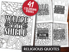 Religious Quotes Coloring Book - CraftNest - Digital Crafting and Art