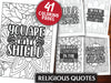 Religious Quotes Coloring Book