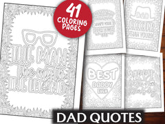 Dad Quotes Coloring Book - CraftNest - Digital Crafting and Art