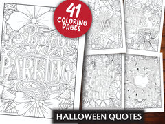 Halloween Quotes Coloring Book - CraftNest - Digital Crafting and Art