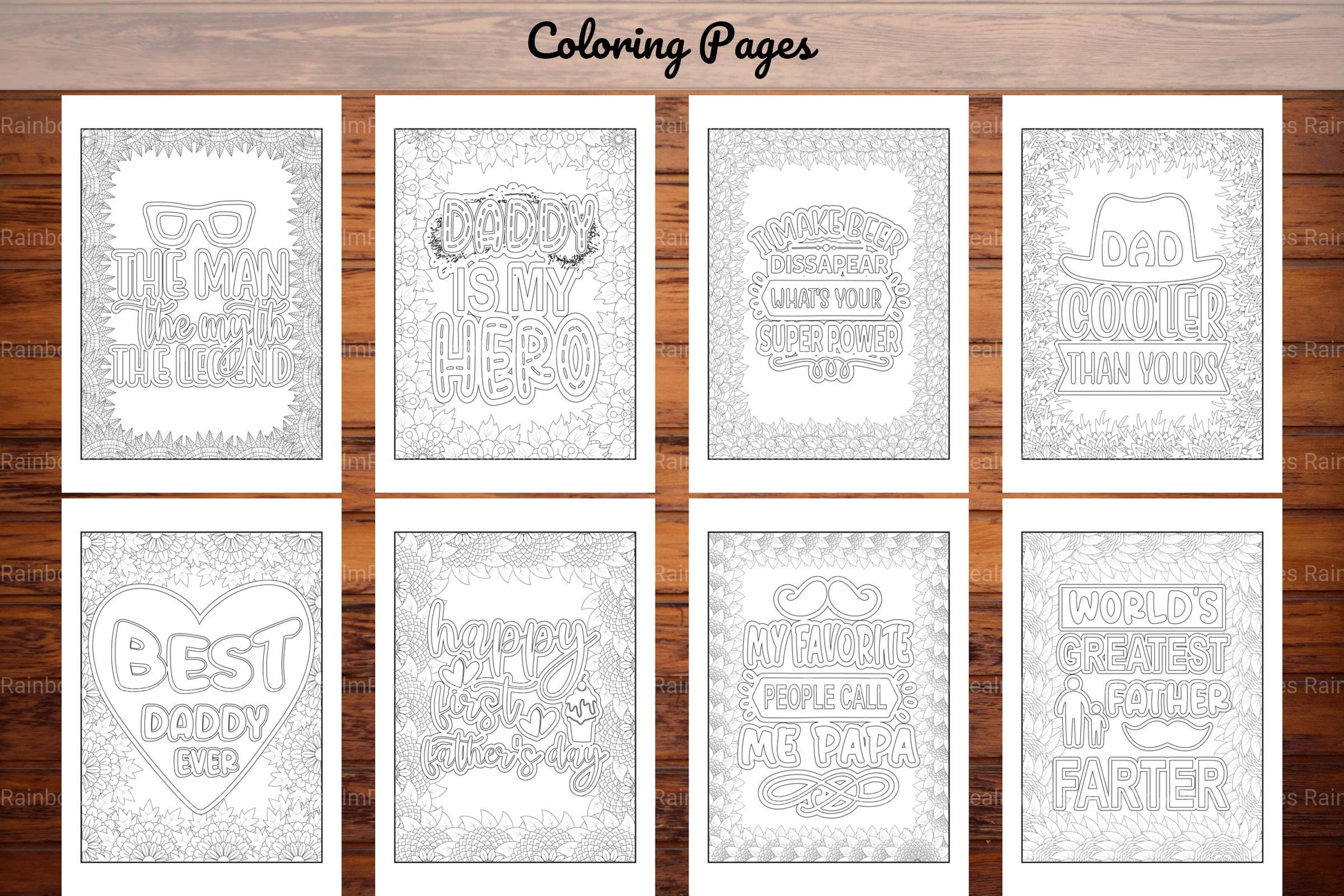 Dad Quotes Coloring Book - CraftNest - Digital Crafting and Art