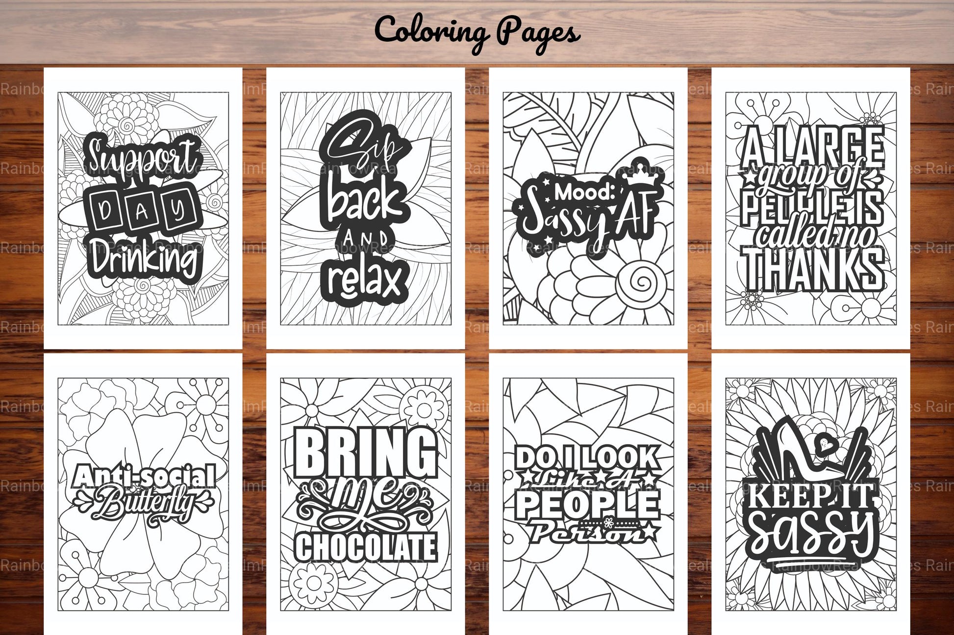 Sassy Quotes Coloring Book - CraftNest - Digital Crafting and Art