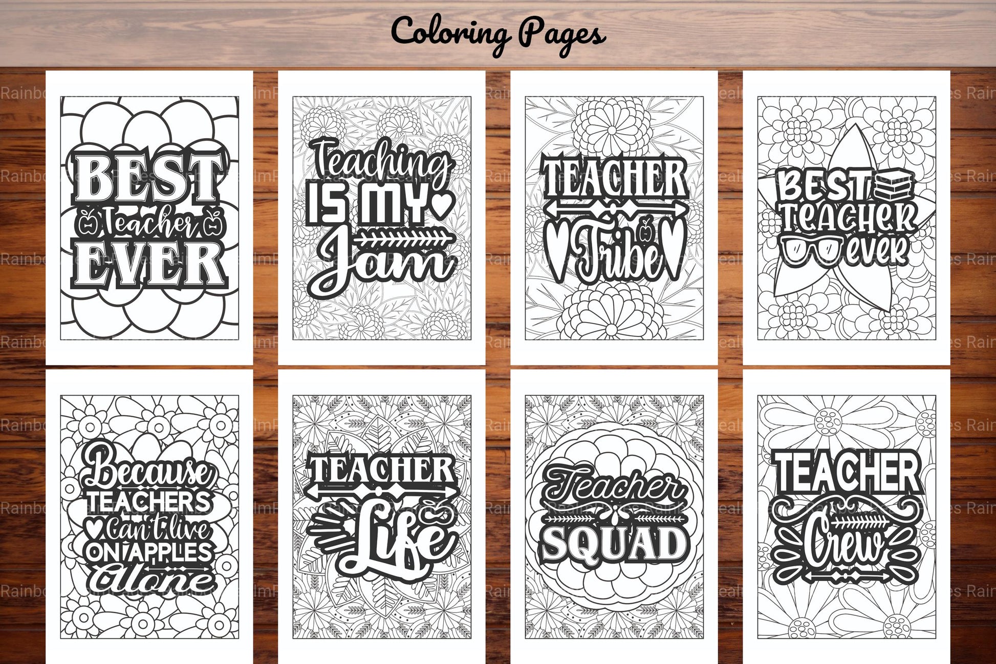 Teacher Quotes Coloring Book - CraftNest - Digital Crafting and Art
