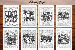 Teacher Quotes Coloring Book - CraftNest - Digital Crafting and Art