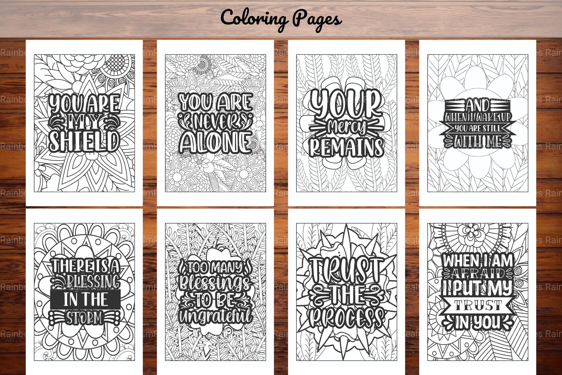 Religious Quotes Coloring Book - CraftNest - Digital Crafting and Art
