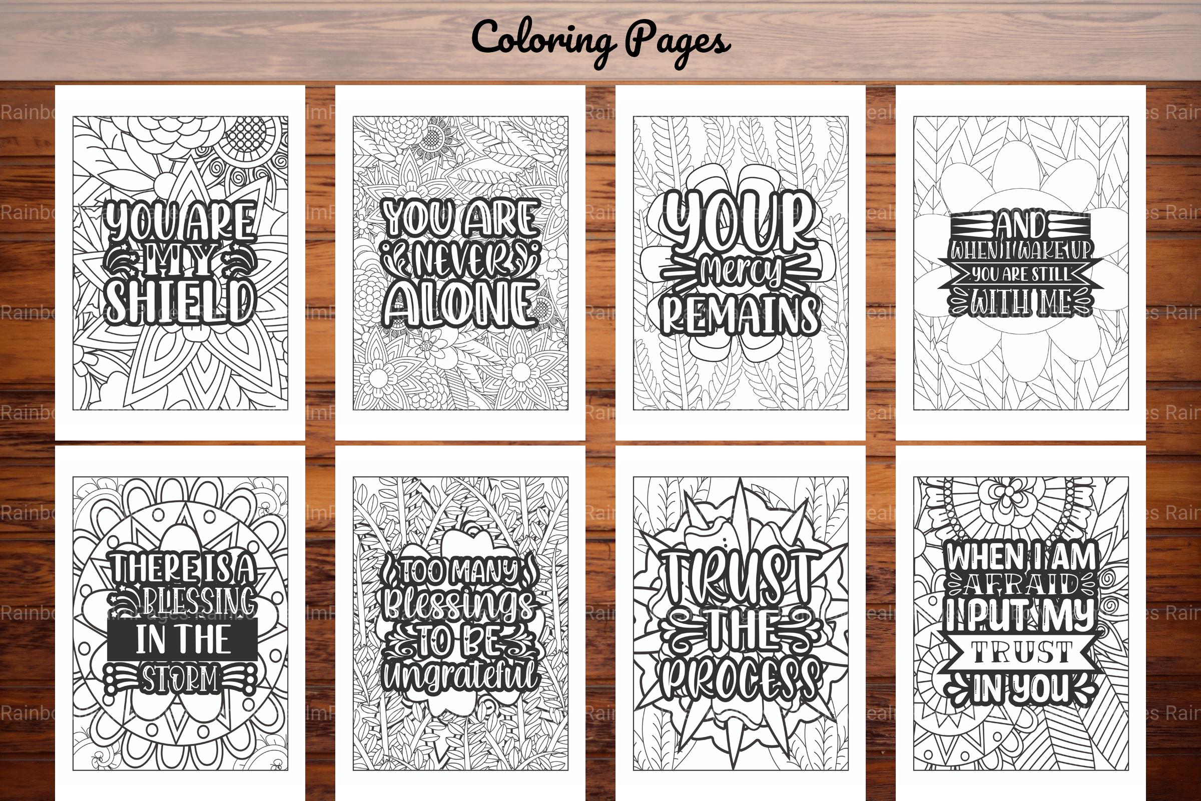 Religious Quotes Coloring Book - CraftNest - Digital Crafting and Art