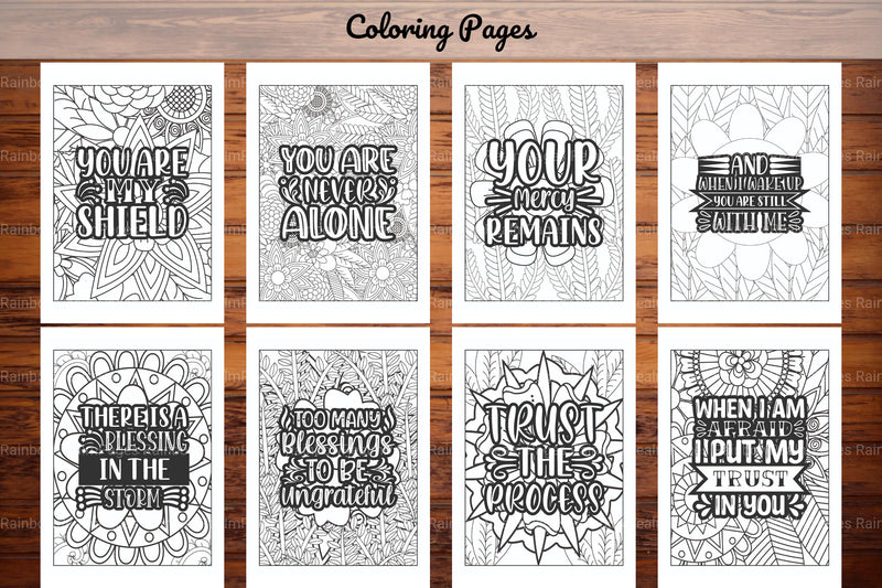 Religious Quotes Coloring Book - CraftNest - Digital Crafting and Art