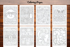 Cats Quotes Coloring Book - CraftNest - Digital Crafting and Art