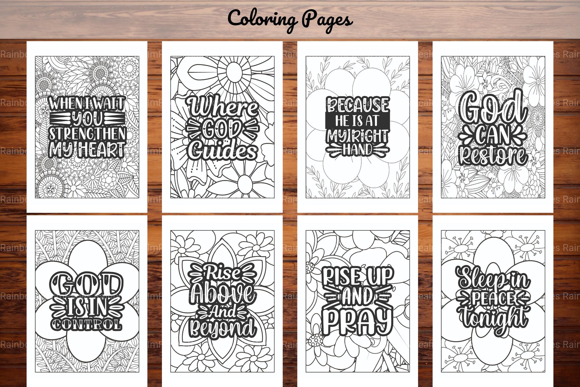 Religious Quotes Coloring Book - CraftNest - Digital Crafting and Art