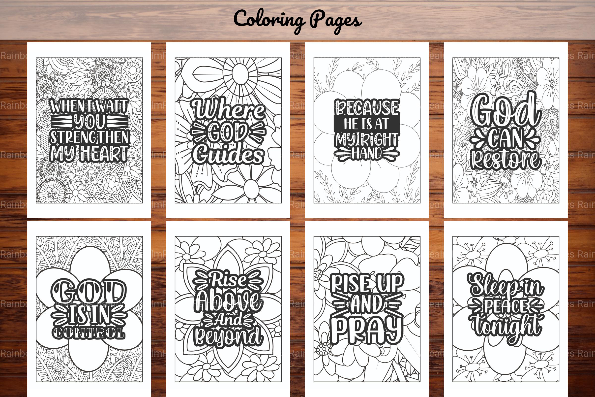 Religious Quotes Coloring Book - CraftNest - Digital Crafting and Art