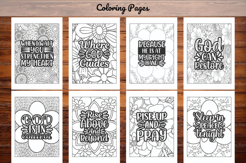 Religious Quotes Coloring Book - CraftNest - Digital Crafting and Art