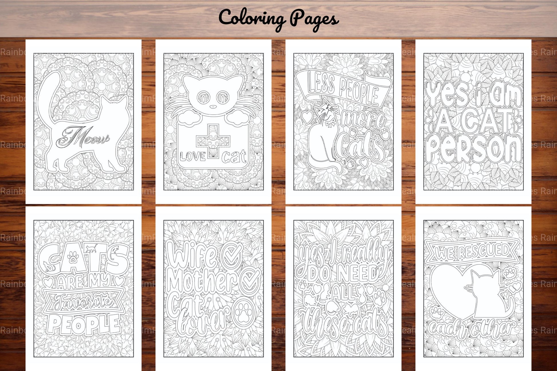 Cats Quotes Coloring Book - CraftNest - Digital Crafting and Art
