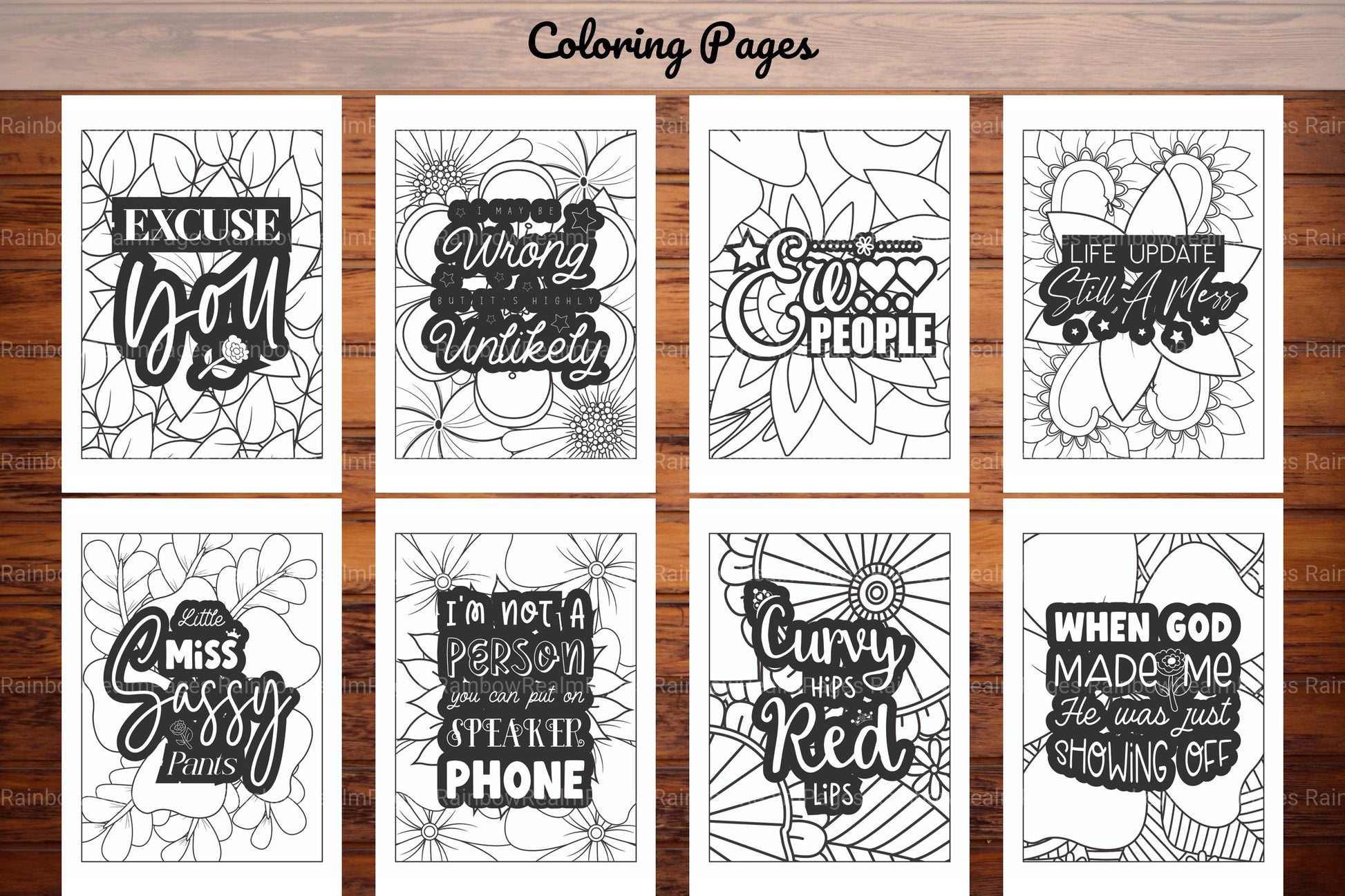 Sassy Quotes Coloring Book - CraftNest - Digital Crafting and Art