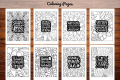 Winter Quotes Coloring Book - CraftNest - Digital Crafting and Art