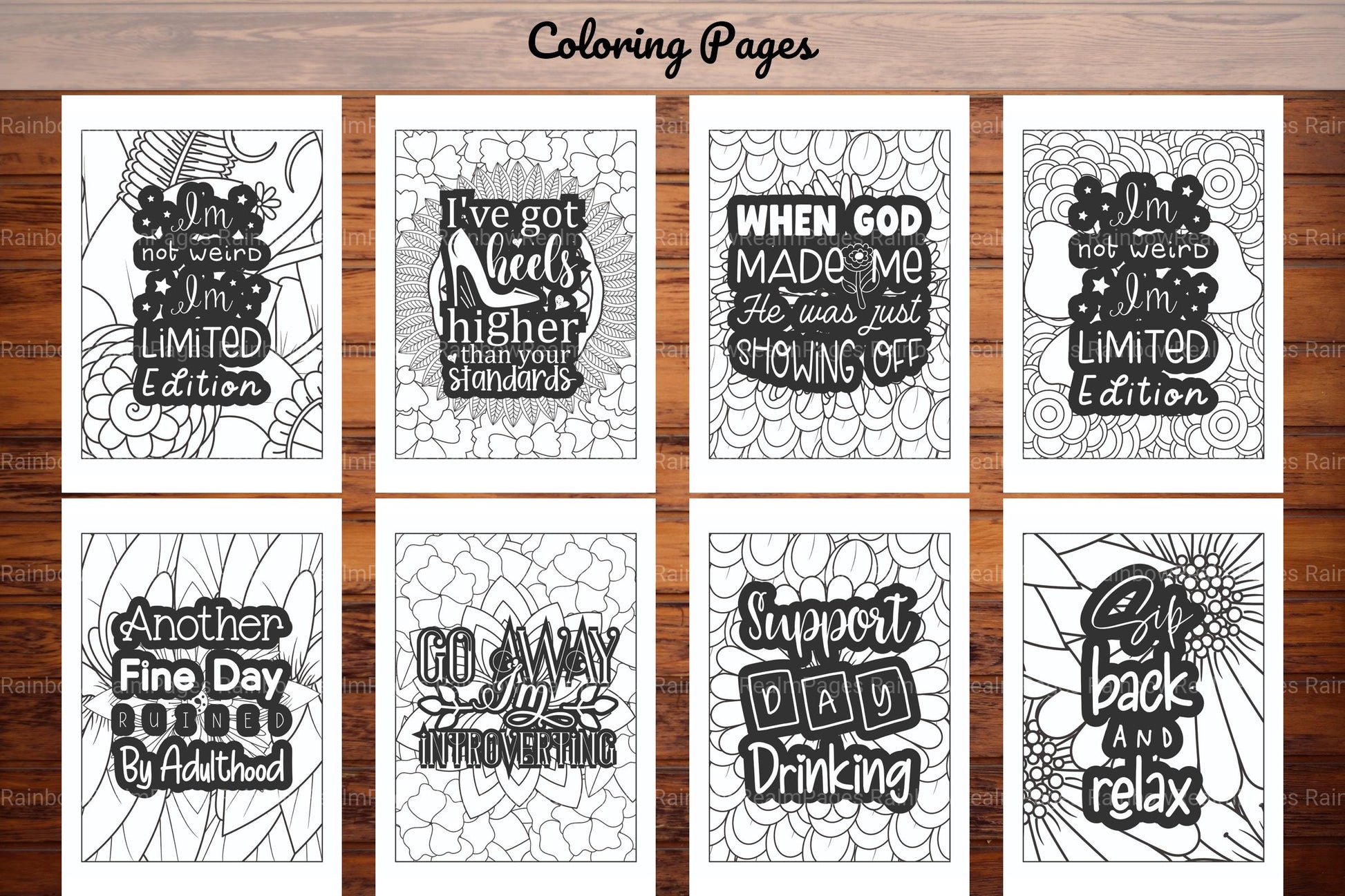 Sassy Quotes Coloring Book - CraftNest - Digital Crafting and Art