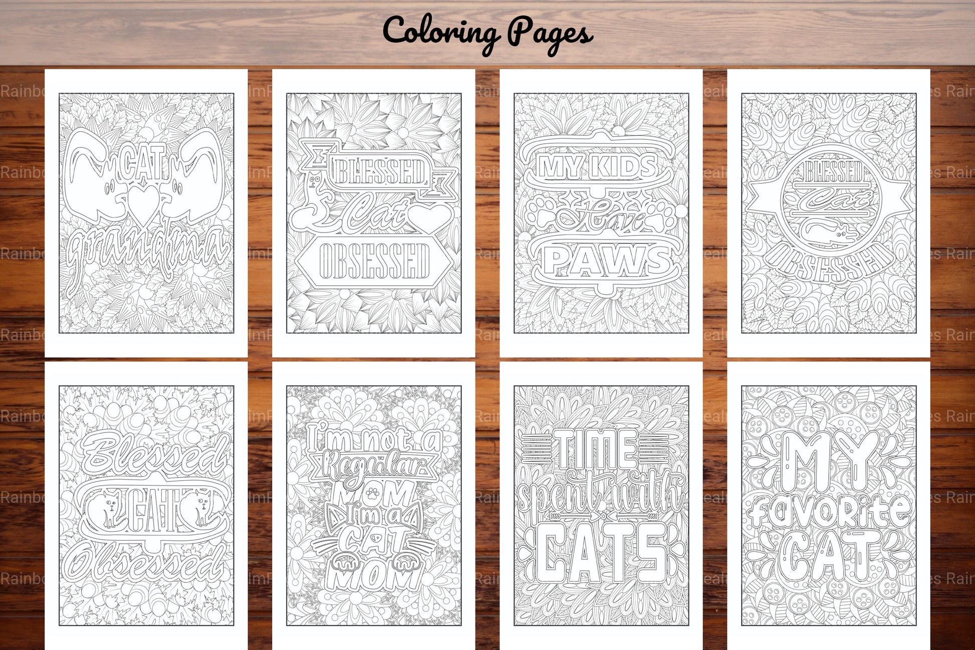 Cats Quotes Coloring Book - CraftNest - Digital Crafting and Art