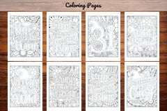 Halloween Quotes Coloring Book - CraftNest - Digital Crafting and Art