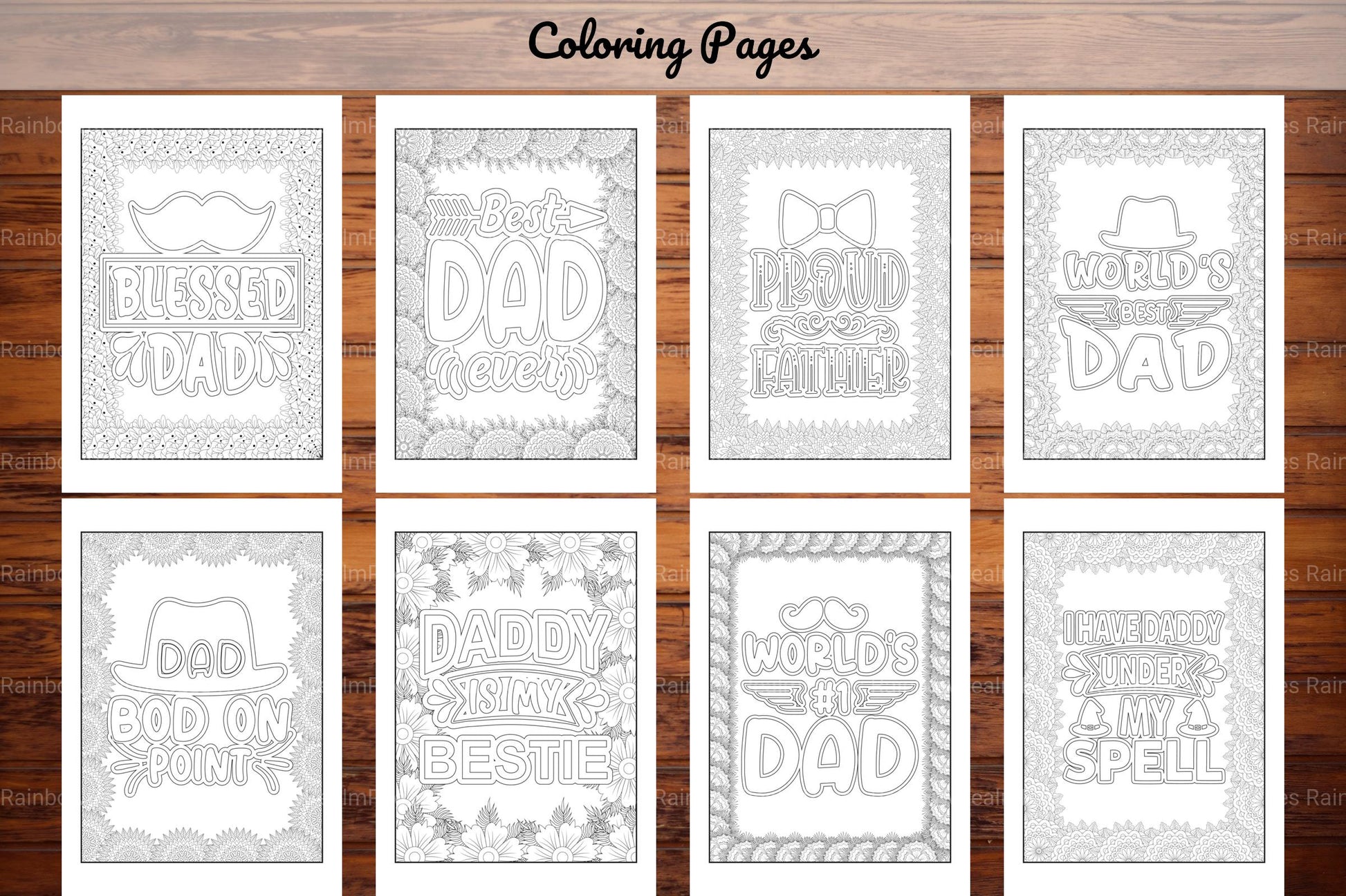 Dad Quotes Coloring Book - CraftNest - Digital Crafting and Art