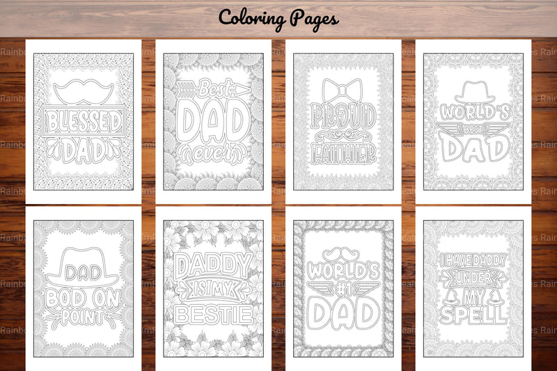 Dad Quotes Coloring Book - CraftNest - Digital Crafting and Art