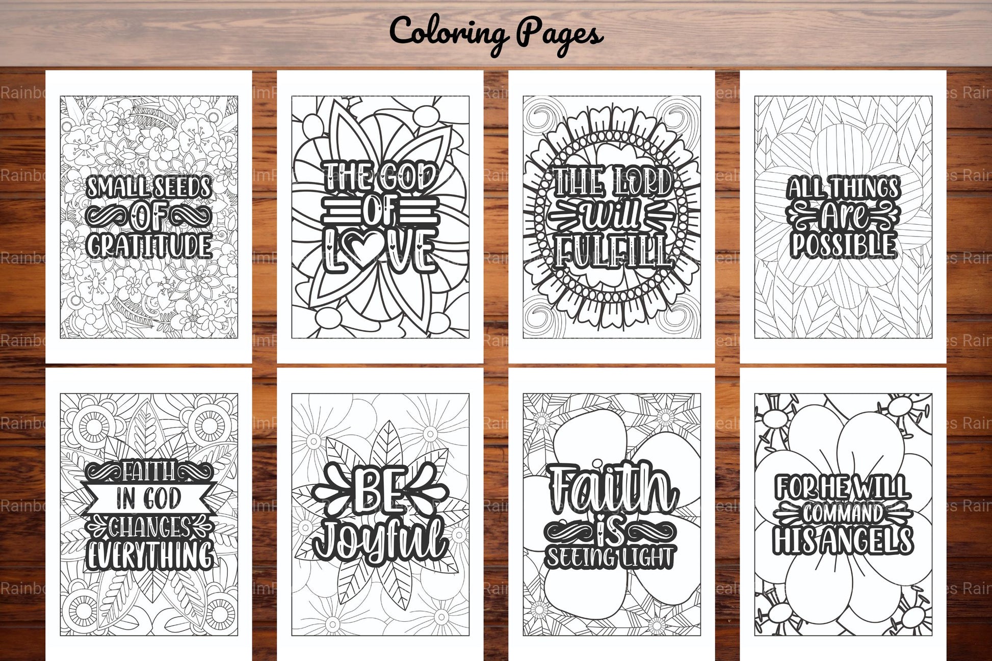 Religious Quotes Coloring Book - CraftNest - Digital Crafting and Art