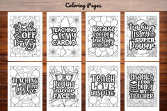 Teacher Quotes Coloring Book - CraftNest - Digital Crafting and Art