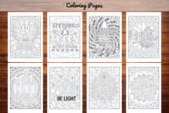 Christmas Quotes Coloring Book - CraftNest - Digital Crafting and Art