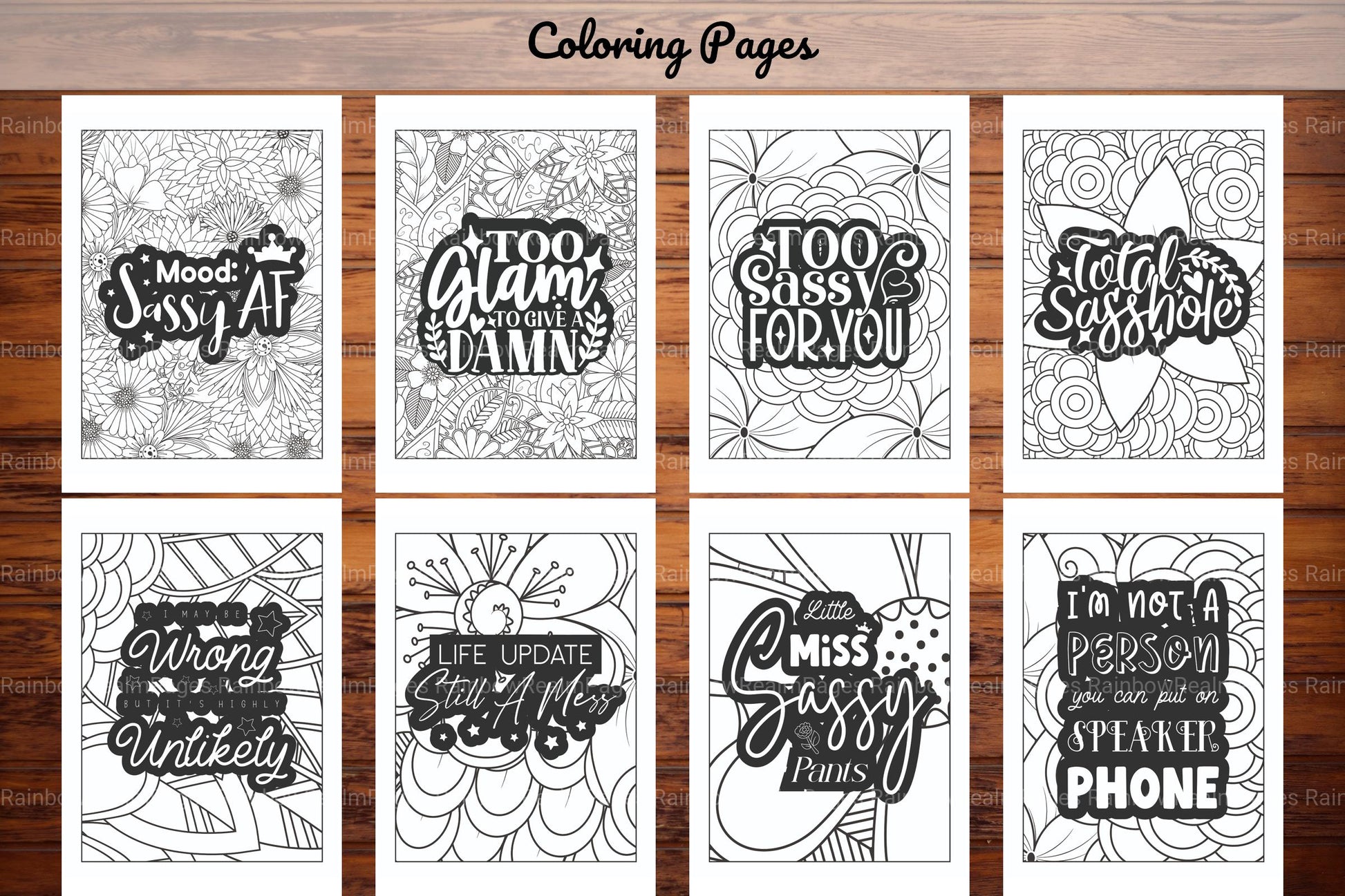 Sassy Quotes Coloring Book - CraftNest - Digital Crafting and Art
