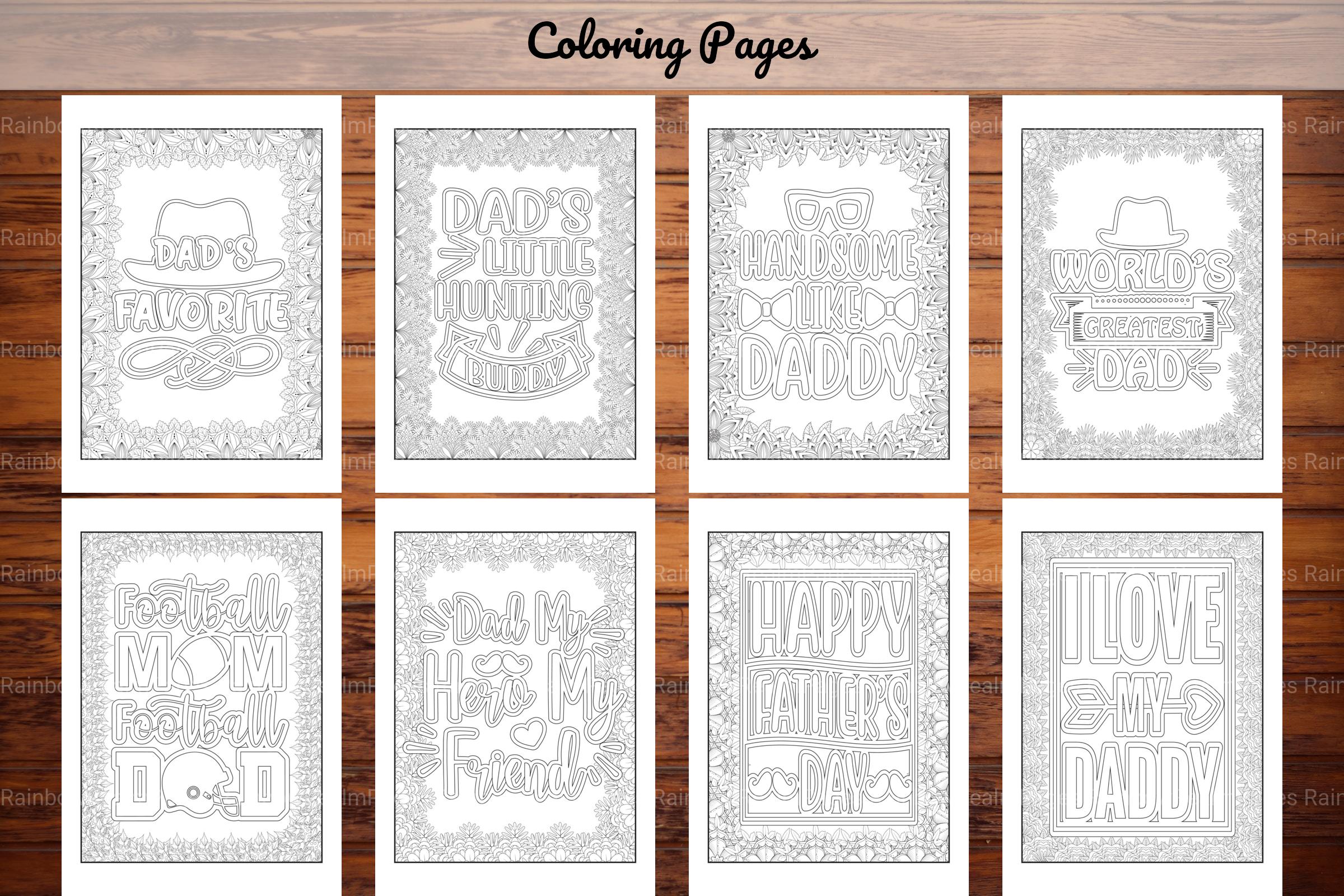 Dad Quotes Coloring Book - CraftNest - Digital Crafting and Art